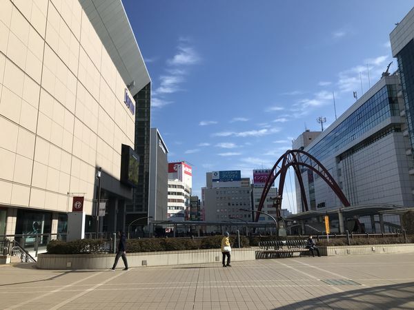 12月16日立川駅付近の様子