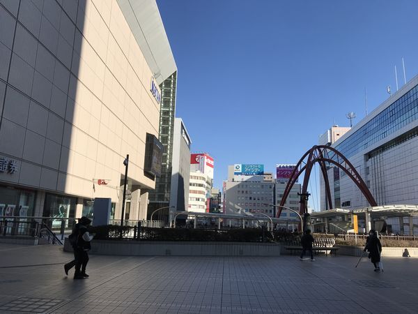 12月26日立川駅付近の様子