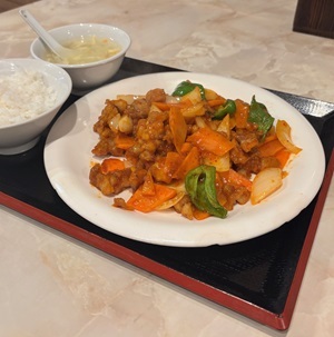 柴崎町「得得屋」の中華ランチ