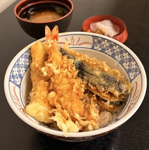 柴崎町「天婦羅・うなぎ 良銀 総本店」のランチ