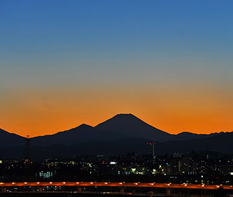 立川から富士山