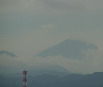 タイムラプス立川　富士山の映像から雲の映像へ