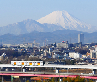 立川から、今日の富士山。