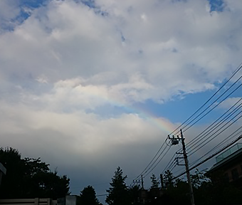 立川上空に虹