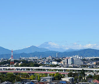 立川から富士山