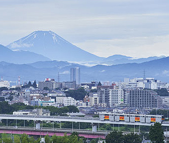 立川から、今朝の富士山。