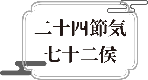 二十四節気★七十二侯