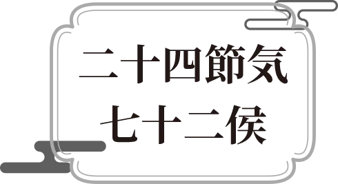 二十四節気★七十二侯